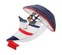 TOGEVAL Modèle de Voilier Décoratif Ornement de Bateau Méditerranéen Art de Bureau et Réaliste Décoration Dintérieur pour