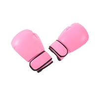 TOGEVAL Moufles de Boxe Garçon et Filles 8 Oz en Cuir PU et Mousse Support Poignet Facile à Enfiler pour Entraînement Muay Thai et Boxe Rose pour Filles