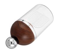 TOGEVAL Mousseur Électrique Visage Imitation Bois, Distributeur Automatique de Mousse Nettoyante pour Soins du Visage et Shampoing, Appareil Mousseur Rechargeable pour Usage Domestique