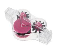 TOGEVAL Nettoyeur de Chaîne de Vélo Kit de Nettoyage Accroche sans Main en Plastique Transparent Rose, Brosse de Grenouille pour Entretien Précis Vélo Route et Vtt, Outil Portable