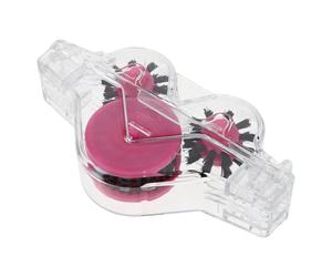 TOGEVAL Nettoyeur de Chaîne de Vélo Kit de Nettoyage Accroche sans Main en Plastique Transparent Rose, Brosse de Grenouille pour Entretien Précis Vélo Route et Vtt, Outil Portable