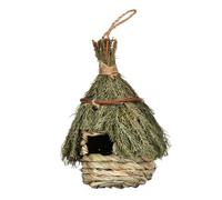 TOGEVAL Nichoir Suspendu Décoratif en Jonc de Mer Tissé la Main, Abri Naturel pour Oiseaux, Taille Moyenne, Extérieur Jardin, Maison D’Oiseaux pour Amateurs de Faune Sauvage