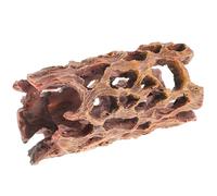 TOGEVAL Nid de Crevettes D'aquarium en Résine Marron Léger Décor Racine d'arbre Creuse, Ornement pour Décoration Aquarium et Maison