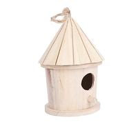TOGEVAL Nid Oiseau Naturel Forme De Tour pour Oiseaux Intérieur Et Extérieur Accessoires pour Canaris Et Perruches Décoration De Jardin Et Balcon Jaune