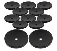 TOGEVAL Noyaux de Remplacement pour Embouchure de Suona, Lot de 12 Disques en Résine Noire, Taille Moyenne 3,0 Cm, Accessoires pour Réparation et Entretien D’instruments à Vent,