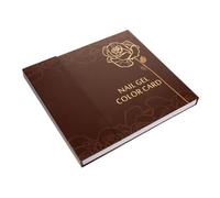 TOGEVAL Nuancier Vernis à Ongles 120 Pièces Format Compact Marron pour Présentation Couleurs Nail Art Professionnel Support Capsules au Gel et Catalogue Ongles