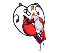 TOGEVAL Oiseau Vitrail à Suspendre Décoration De Fenêtre Et Jardin Ornement Élégant Verre Pour Maison Accessoire Minimaliste Et Chic Pour Décor Intérieur Et Extérieur