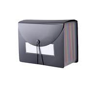 TOGEVAL Organisateur de Documents Accordéon Portable Compartiments pour Bureau École Maison Rangement Dossiers Billets Reçus