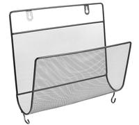 TOGEVAL Organisateur Mural Fer pour Dossiers et Rack de Rangement Suspendu Polyvalent pour Bureau et Maison Support Mural Robuste pour Magazines et Accessoires Rangement Vertical Gain de