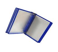 TOGEVAL Organiseur Mural de Documents Suspendu Pages Bleu Porte Fichiers Bureau pour Classement et Rangement Facile Support Pratique pour Dossiers et Magazines
