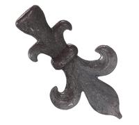 TOGEVAL Ornements Décoratifs en Fer Forgé pour Clôture de Jardin, Embouts de Lances de Clôture en Fonte Rouillée N°109, Tête Métallique Robuste pour Balustrades Résidentielles, Décoration