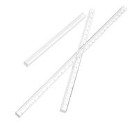 TOGEVAL Outils de Mesure en Acrylique 3 Règles Transparentes 15Cm, 20Cm, 30Cm pour Dessin Technique, École et Usage Professionnel