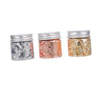 TOGEVAL Paillettes Flocons Dorés pour Ongles Bouteilles Décoration Nail Art DIY pour Ongles Naturels et Artificiels Accessoires Manucure Brillants pour Fêtes et Usage Quotidien