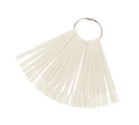 TOGEVAL Palette de Pointes D'ongles en Plastique et Métal D'éventail Anneau Métallique, pour Organiser et Transporter, pour Formation en Nail Art et Usage Personnel