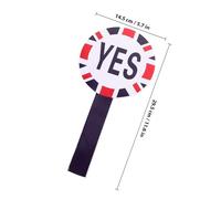 TOGEVAL Pancarte de Vote Portable Double Face Tableau Effaçable Réutilisable pour Enseignants et Classe Planche Décisionnelle Yes No Mousse Rigide Lot 2pcs 15 * 30CM Couleur Aléatoire