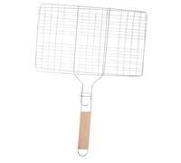 TOGEVAL Panier à Barbecue Grand Format pour Grillades en Plein Air, Grille à Poisson Et Viande en Métal Poignée Pratique, Adapté pour Camping, Pique-niques Et Cuisson Barbecue