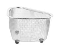 TOGEVAL Panier Angle Pour Évier Filet Égouttoir Multifonction Cuisine Support Pour Brosse Et Porte-éponge