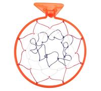 TOGEVAL Panier de Basket Mural Intérieur sans Perçage 30 Cm Plastique Robuste Orange Petit Panier pour Garçon et Filles Support Mural Silencieux Chambre et Bureau pour Jeunes