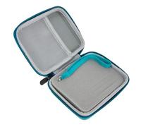 TOGEVAL Paquet à Plectres Portable en EVA Rigide Couleur Vert Lac Étui de Transport Compact pour Médiators de Guitare Pochette de Rangement Pratique Fermeture Éclair pour Guitaristes