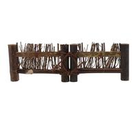 TOGEVAL Paravent en Bambou Tressé Artisanal Moyen, Décoration de Micro-paysage et Cérémonie du Thé, Accessoire Photo pour Bonsaï, Petite Clôture Bambou Décorative pour Jardin Intérieur