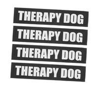 TOGEVAL Patchs Réfléchissants pour Harnais De Chien, Autocollants Amovibles en Textile Solide, Taille S, Usage Extérieur pour Animaux De Compagnie, Compatibles Gilets De Thérapie, Lot De 2 Paires