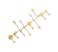 TOGEVAL Patère Murale Dorée Crochets Multifonctionnels Fer pour Chambre Salle de Bain Cuisine Support Mural Sans Clou pour Vêtements Chapeaux Serviettes et Accessoires