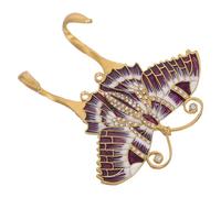 TOGEVAL Patère Murale Vintage en Métal Émaillé Crochet Décoratif Double Suspendre Manteaux Paquet à Main et Clés Style Européen Rétro Finition Peinte à la Main Lot Unique