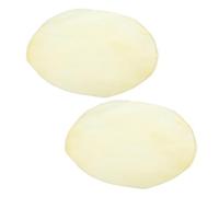 TOGEVAL Peaux de Tambour en Cuir de Chèvre 35 CM de Diamètre Lot de 2 Pièces Pièces de Rechange Solide pour Percussions à Main Accessoires pour Tambour Africain et Djembé Nettoyage