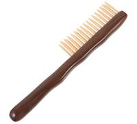TOGEVAL Peigne Bois de Santal à Dents Double Rangée Peigne Pratique et Portable pour Démêler Cheveux Accessoires de Coiffure pour Filles