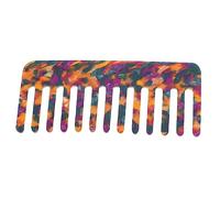 TOGEVAL Peigne Démêlant Portable à Large Dents Pour Cheveux Lisses Accessoire Pour Femmes Et Hommes Convient Pour Cheveux Humides Et Bouclés