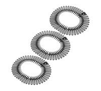 TOGEVAL Peigne Élastique Noir Bandeau Flexible pour Coiffure Peigne Plastique Résistant pour Homme et Femme Accessoire Multi-usage pour Démêler et Maintenir les Cheveux Fins et Bouclés