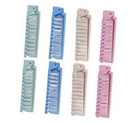 TOGEVAL Peigne Pliable Antistatique pour Cheveux Bouclés Lot de 8 Mini Taille Double Tête pour Voyage et Usage Accessoires de Coiffure
