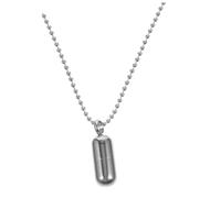 TOGEVAL Pendentif Capsule Acier Inoxydable Avec Chaîne Fine Collier Personnalisable Pour Hommes Et Femmes Pour Offrir Pendu De Pilulier Ouvert