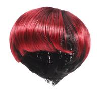 TOGEVAL Perruque Bob Courte Synthétique Femme Coupe Pixie Stylée avec Frange Naturelle Confortable et Facile à Coiffer pour Usage Quotidien Cosplay et Fêtes