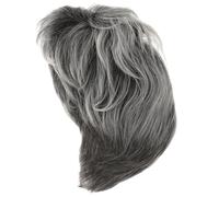 TOGEVAL Perruque Courte pour Femmes Grise Naturelle Synthétique Résistante Chaleur Style Volumineux et Léger et Confortable pour Cosplay et Fêtes