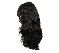 TOGEVAL Perruque Punk Rock Synthétique Longue Noire Des Années 80 Pour Homme Style Heavy Metal Coiffure Cosplay