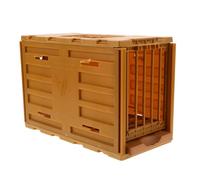 TOGEVAL Petite Cage à Oiseaux Portable avec Mangeoire Intégrée Cage en Plastique Résistante Grosse Ventilation pour Perruches Inséparables Usage Intérieur et Extérieur