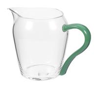 TOGEVAL Pichet à Thé en Verre Épais Résistant la Chaleur Froid Poignée en Jade, 1 Pièce, Distributeur de Thé et Vin Ménager, Bouilloire Multifonction pour Jus, Usage Domestique