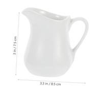 TOGEVAL Pichet Céramique Créatif avec Bec et Poignée Ergonomique Pichet à Lait Adorable pour Restaurant et Maison Pot à Sauce Polyvalent pour Condiments et Olives
