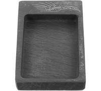 TOGEVAL Pierre à Encre Chinoise Miniature pour Calligraphie, Tablette à Encre Compacte en Pierre Naturelle, pour Écrire et Dessiner, Usage Scolaire et Artistique, Surface Lisse Stable