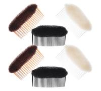 TOGEVAL Pince à cheveux duveteux 3pcs base volume capillaire en nylon et PS, outil coiffure léger pour filles, adapté au quotidien et au bureau