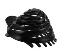 TOGEVAL Pince à Cheveux Spirale Résine Noire pour Femmes et Filles Serre-tête Antidérapant pour Chignon Rond Accessoire pour Cheveux Longs et Épais Maintien Sécurisé et Naturel