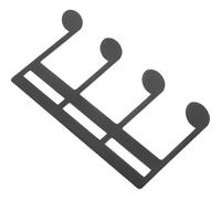 TOGEVAL Pince à Livre de Musique Métallique Noire de Note de Musique, Clip Portable pour Partitions de Guitare et Piano, Porte-partitions Pratique pour Musiciens et Compositeurs,