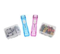 TOGEVAL Pince Compacte pour Reliure de Documents et Test, Prise Sécurisée Rapide, Matériau Plastique et Métal, Légère, pour Archivage Scolaire