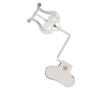 TOGEVAL Pince Porte-partitions Argentée pour Pupitre Musical, Accessoire pour Instruments D’orchestre, Clip à Feuilles Résistant et Portable, pour Partitions Classiques et Chorales