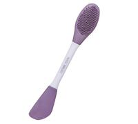 TOGEVAL Pinceau Applicateur Masque Visage Silicone Double Embout Brosse Exfoliante Douce Flexible Outil de Soin Visage Réutilisable et Facile à Nettoyer pour Types de Peau