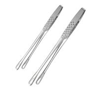 TOGEVAL Pinces Acier Inoxydable Set Barbecue Résistantes Poignée Antidérapante pour Saisir Viande et Nourriture Cuisine Maison et Professionnelle
