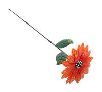 TOGEVAL Piquet de Jardin Artisanal Tournesol Orange Décoration Extérieure et Facile à Insérer Accessoire de Jardinage pour Pelouse et Cour