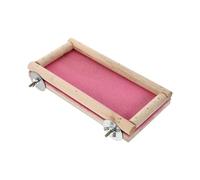 TOGEVAL Planche à Grincer pour Oiseaux Et Écureuils Support De Jeu Surface Rugueuse pour Broyage des Griffes Installation Facile Cage Ou Jardin Rose