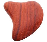 TOGEVAL Planche de Massage à Racler en Bois Naturel de Cœur Ondulé Outil Gua Sha Portable pour Visage Cou et Corps Outil de Massage Manuel Polyvalent pour Détente et Bien-